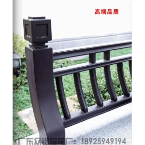 苏式建筑 咖啡色 铝合金 美人靠栏杆